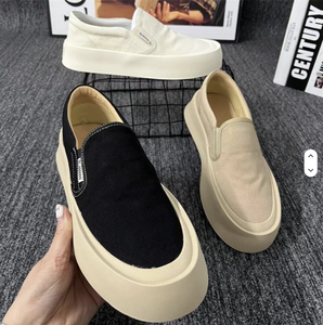 รองเท้ากีฬาลำลองผู้ชาย พื้นหนา เพิ่มความสูง ระบายอากาศดี แบบสวม ไม่ต้องผูกเชือก รองเท้า <span class=keywords><strong>Le</strong></span> <span class=keywords><strong>Fu</strong></span> พื้นยาง - Product Image 2