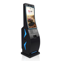 Kiosco de Pago Autoservicio con Pantalla Táctil Curva de 32 Pulgadas, 4K, con Escáner de Código QR y Lector de Código de Barras