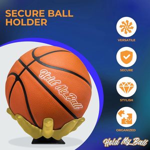 Soporte Deportivo Versátil Grande para Balón, Soporte para Balón de Oro Esculpido a Mano, Exhibición Duradera para Baloncesto y Fútbol - Product Image 4