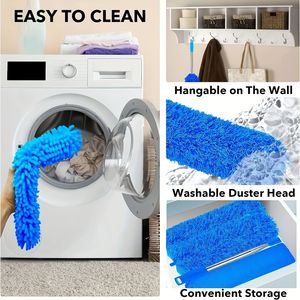 Vente chaude Multi Tête Long Poignée Plafond Accessoires Brosse Ventilateur Maison Microfibre Voiture Nettoyage Dusters - Product Image 4