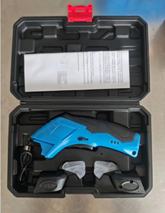 Tijeras Eléctricas Portátiles para el Hogar, Tijeras de Precisión Industriales para Bricolaje, Motor con Escobillas, PP+Acero al Carbono, para Cortar Tela - Product Image 6