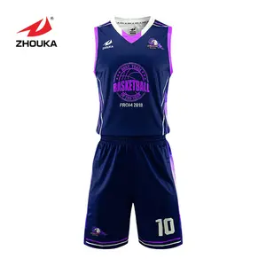 ODM OEM tasarım basketbol gömlek özel süblimasyon basketbol forması erkek boy Polyester basketbol üniforması gömlek