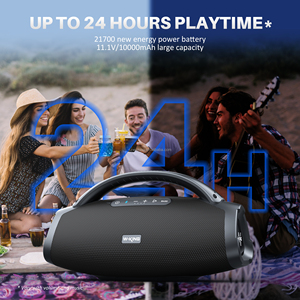Boombox portátil de gran potencia IPX6 para exteriores, altavoz inalámbrico con Bluetooth, con dos micrófonos, D20, 200W, novedad de 2017 - Product Image 5