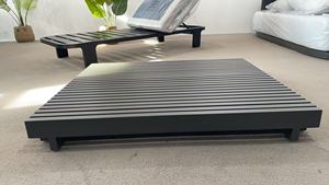 Mesa de Centro Moderna Minimalista de Aleación de Aluminio para Exteriores, Diseño Cuadrado Resistente, Resistente a los Rayos UV, Impermeable y Ligera para Uso en Patio - Product Image 3