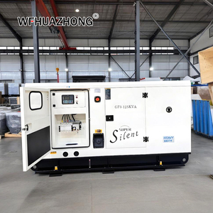 Generador Diésel Silencioso Insonorizado para Obras de Construcción, 125 kVA, 120 kW, Trifásico, 4 Polos, Alternador de Cobre sin Escobillas - Product Image 1