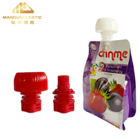 Mandun 8.6mm Enfant Preuve Champignon Forme Vis Couvercle En Plastique Bec Cap pour Stand up Pouch Doypack Pouch Bec Sac