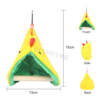 Winter warm hängende Hängematte Dreieck Vogel Versteck Höhle Kuscheln Schlaf bett Plüsch Barsch Zelt Nest Haus Papagei Lebensraum