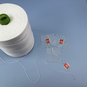 Benang katun dapat disegel panas, benang katun kelas makanan menghubungkan kantung teh dan label - Product Image 6
