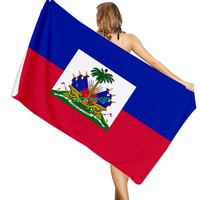 Serviette de plage à séchage rapide avec drapeau du Ghana, pour salle de bain, piscine, camping, voyage, natation, pique-nique, sport, décoration, cadeaux