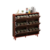 Meuble design moderne en bois de luxe personnalisé étagère à chaussures inclinée