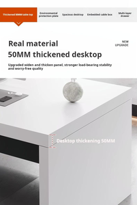 Meja Kantor Desain Modern Putih Meja Staf Furnitur Kantor Kayu Klasik <span class=keywords><strong>Workstation</strong></span> - Product Image 5