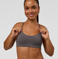 Soutien-gorge de sport sans couture pour femme, modèle dos croisé, best-seller d'usine personnalisée - Bretelles fines, ultra doux, idéal pour le yoga, le fitness et le sport de rue