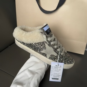 Scarpe Casual Basse Eleganti <span class=keywords><strong>Argento</strong></span> Glitterato con Tomaia in Tessuto, Decorazioni a Stella e Chiusura con Lacci - Product Image 5