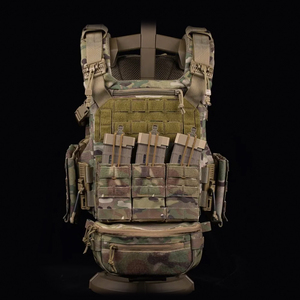 Chaleco Táctico de Liberación Rápida con Sistema MOLLE, Talla Completa, con Cinturón Ajustable y Bolsa Desmontable para Caza - Product Image 2