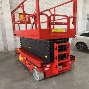 China Factory 300kg 6m 8m 10m 11.8m New Design Hydraulic Lifter Electric Aerial Work Platform Self Propelled Scissor Lift