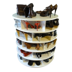 Hiện Đại Trắng MDF Vật liệu tầng đứng Giày giá tùy chỉnh nhà máy sản xuất cán thiết kế thân thiện với môi bằng gỗ Túi giày - Product Image 3