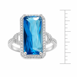 Anello tono blu per donna, design unico, accessorio da dito per uso quotidiano - Product Image 5