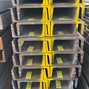 Black Annealed U Channel 200x60x7mm Structural Steel C Shape <b>Track</b> Section Heavy Duty Slotted Frame Rail System - Product Image 4