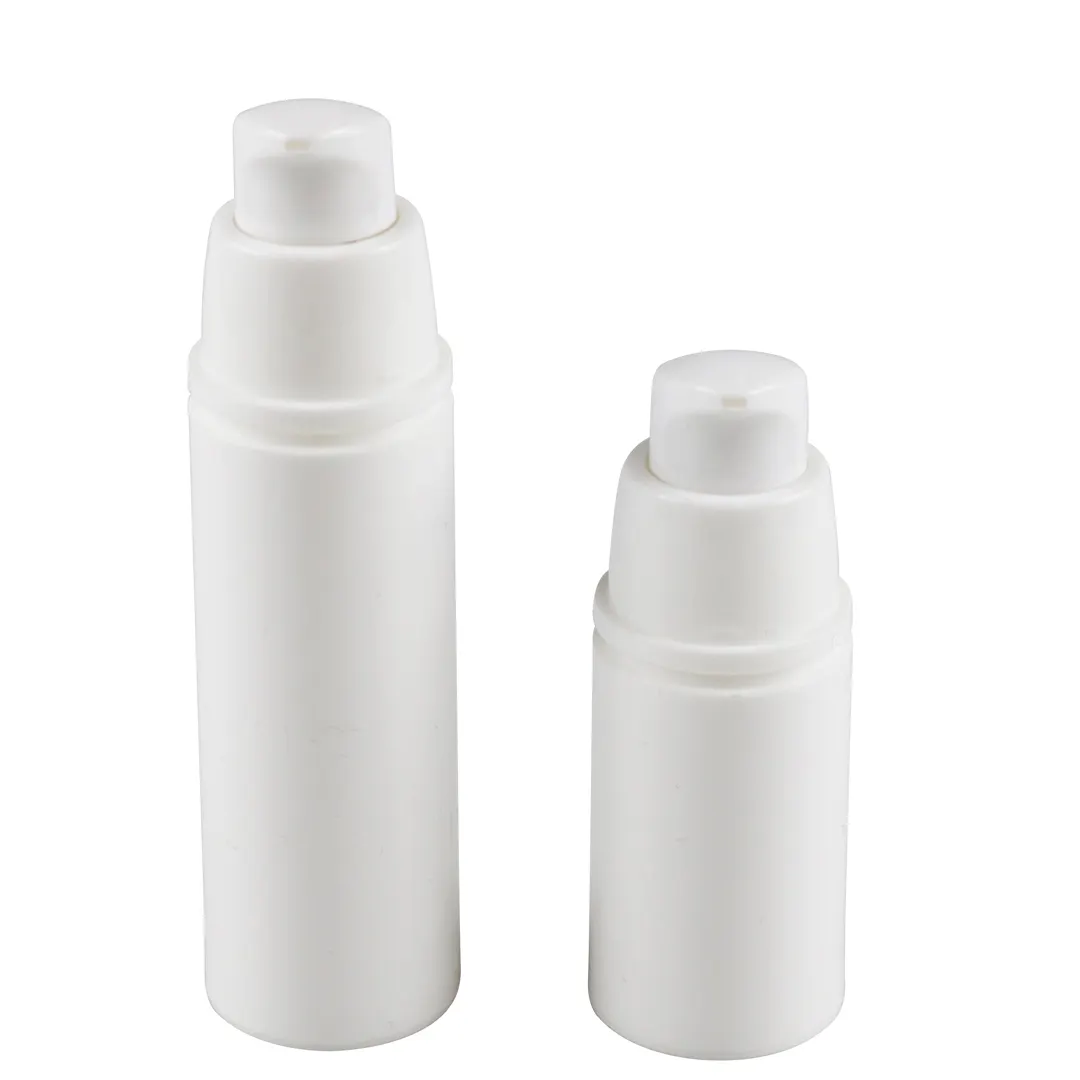 Kosmetik verpackung kunden spezifisch Alle PP Kunststoff 15ml 30ml 50ml Luxus Airless Serum flasche