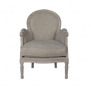 <span class=keywords><strong>Fauteuil</strong></span> individuel de salon S1090, style rétro campagne française européenne, en bois massif sculpté, avec accoudoirs en velours, amovible - Product Image 5