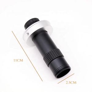Lente de zoom <span class=keywords><strong>120X</strong></span> Lente de visión industrial Lente de cristal de montaje en C con adaptador de anillo de 50mm para cámara de microscopio digital industrial - Product Image 5