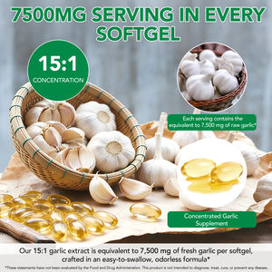 SOLOTREE 300 Softgel Integratori di Aglio Invecchiato Biologico 7500 mg Capsule Morbide di Estratto di Aglio Invecchiato Inodore per il Supporto Cardiaco - Product Image 3