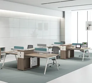 2022 Hot office furniture Modern space design Four person office table