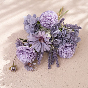 CallaFloral Ramo de Peonías y Gerberas Artificiales de Tela Plástica Tejida para Decoración del Hogar y Bodas CF01354 - Product Image 3