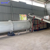 Séchoir rotatif monocouche direct usine pour biomasse et sciure de bois, ligne complète de production de granulés de bois