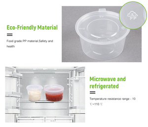 Cốc Đựng Nước Sốt Rau Trộn Rau Trộn Nhựa PP Dùng Một Lần Môi Trường Hộp Đựng Nước Sốt Mang Đi Mang Đi Ngâm 1.5Oz Có Nắp Đậy - Product Image 5