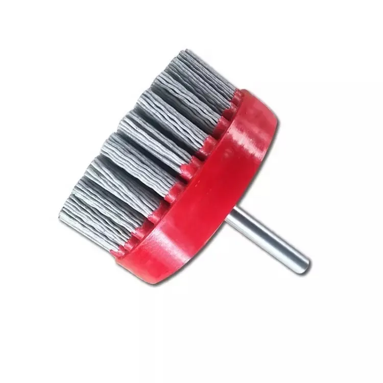 Hand - held drill brush silicon carbide abrasive wire brush disc deburring brush