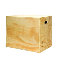 Caja plyo de madera de alta calidad de fábrica 3 en 1, caja pliométrica de entrenamiento y acondicionamiento de salto para entrenamiento