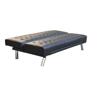 Nuovo Design Divano <span class=keywords><strong>Letto</strong></span> Moderno in Ecopelle Nera Pieghevole a 3 Posti per Appartamento e Soggiorno in Offerta - Product Image 4