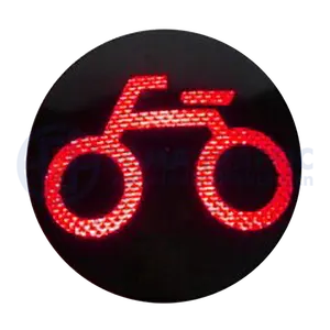 High Power 200mm Red Bicycle Traffic Light Modules Manufacturer