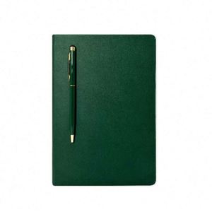 Wholesale <b>Sewing</b> Binding Custom Hardcover Leather Cover Planner Customizable Notebook A5 Pen Stationery School Supplies - Product Image 4