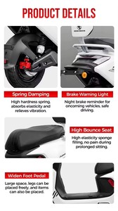 Bicicleta <span class=keywords><strong>El</strong></span>éctrica WindChaser con Batería de Plomo-Ácido de 1000W, Alcance de 30-40 km, Batería de Plomo-Ácido de 10-20Ah, Scooter <span class=keywords><strong>El</strong></span>éctrico Urbano de Dos Ruedas - Product Image 4