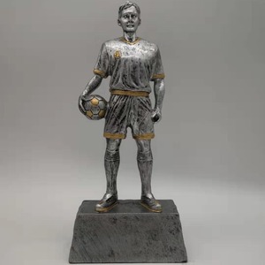 Resin Soccer <b>Trophy</b> With Player Figure And Ball Sports Award For Football Enthusiasts - Product Image 3