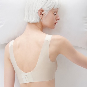 <span class=keywords><strong>Reggiseno</strong></span> Ultra sottile in tessuto super morbido per donna a copertura totale senza ferretto <span class=keywords><strong>trasparente</strong></span> leggermente <span class=keywords><strong>imbottito</strong></span> t-shirt <span class=keywords><strong>reggiseno</strong></span> invisibile - Product Image 2