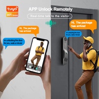 Smart Lock Deur Me Home Palmader Technologie Aluminium Hendel Hendel Draadloze Deurbel Toegangscontrole Slot