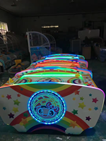 Machine de jeu d'arcade de hockey sur air à monnayeur pour 2 joueurs, avec détection de mouvement, carte mère LED, pour enfants, en anglais, en acrylique