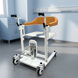 Silla de Baño y Transferencia Hidráulica para Pacientes, con Acero Electroforético 2.0, Capacidad de 120 kg, Ajustable, para Uso Hospitalario - Product Image 1
