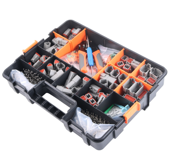 Factory Deutsch Connector Kits with Crimping Tool 519PCS DT Series Connectors DT04 DT06 2PIN 3P 4PIN 6S 8P 12Pin