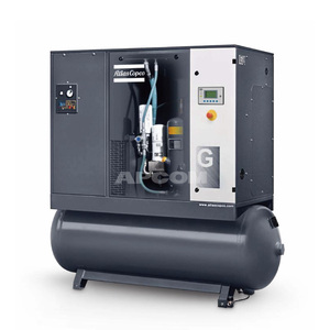 เครื่องอัดอากาศแบบสกรู Atlas Copco รุ่น G2 G3 G4 G5 G7 G11 G15 G18 G22 กำลังไฟ 7.5KW 15KW 11KW พร้อมถังดรายเออร์ในตัว ระบบ VSD FF TM - Product Image 1