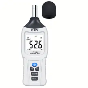 Instrumentos de medição de ruído ecológico, medidor digital de nível de som 31.5hz ~ 8khz para prevenção de ruídos