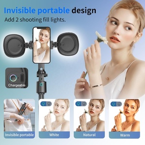 Gimbal de Seguimiento Facial con IA de 180CM y 360°, 2 Luces, Rotación Inteligente, Palo Selfie con Seguimiento Facial Automático, Estabilizador para Creación de Videos y Vlogs - Product Image 2
