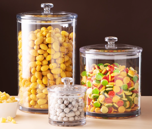 Dispensador Hermético de Caja de Dulces, Contenedor de Comida a Granel de Acrílico, Especias, Fruta Seca Dulce, <span class=keywords><strong>Miel</strong></span>, Nuez, Cereal, Novedad - Product Image 4