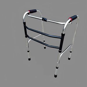 Aide à la marche en acier inoxydable réglable en hauteur pour personnes âgées et handicapées, dispositif d'assistance à la mobilité - Product Image 1