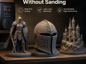 Filamento para Impresora 3D Yiqiu3D Matte PLA 1.75mm Edición Juvenil, 8 Colores de Bajo Brillo que Ocultan las Líneas de Capa, para Bambu Lab Creality Prusa - Product Image 3