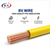 Kabel Tembaga Keras Inti Tunggal 450/750V BV Berisolasi PVC untuk Instalasi Listrik Bangunan, Konstruksi, dan Dekorasi Rumah