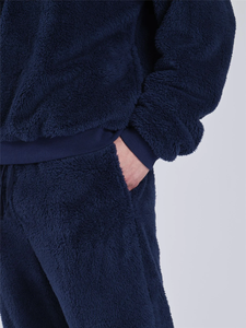 Factory Adult Ultra Soft <strong>Fluffy</strong> Plain Hooded Loungeable 1 Piece <strong>Mens</strong> Flannel Thermal 100% Polyester Winter <strong>Pyjama</strong> Pant Sleepwear - Product Image 6